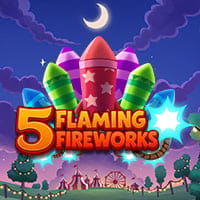 5 Flaming Fireworks in SlotsExclusive