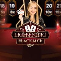 Lightning Blackjack in Live Blackjack